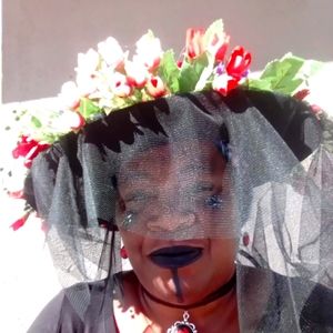 Day of the dead flower hat